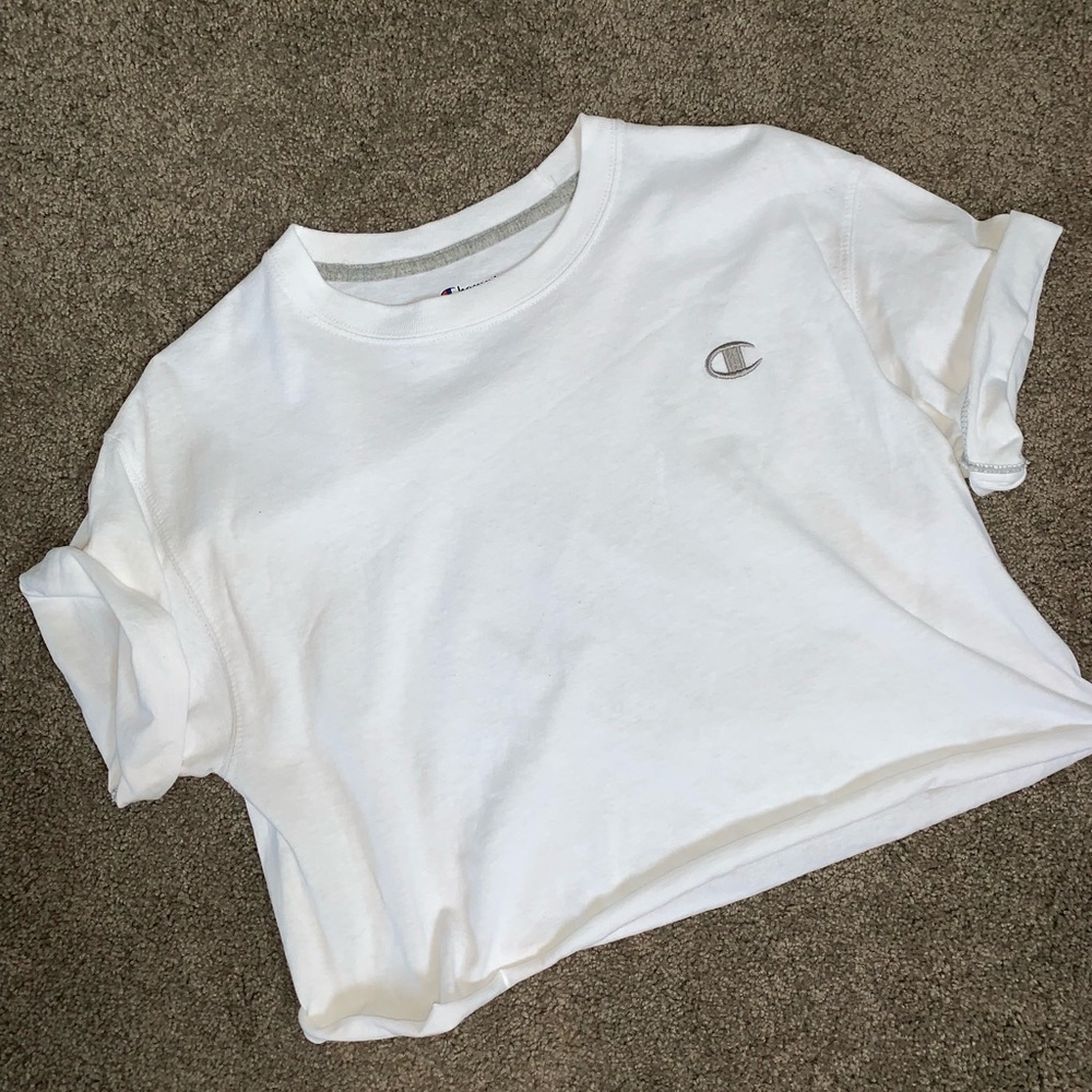 champion cropped tee